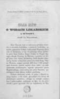 Kilka słów o wodach lekarskich w Wysowy