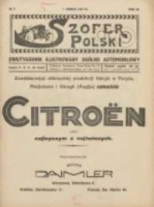 Szofer Polski: dwutygodnik ilustrowany ogólno automobilowy 1927.03.01 R.3 Nr5