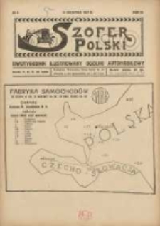 Szofer Polski: dwutygodnik ilustrowany og&oacute;lno automobilowy 1927.04.15 R.3 Nr8