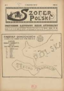 Szofer Polski: dwutygodnik ilustrowany ogólno automobilowy 1927.04.15 R.3 Nr8