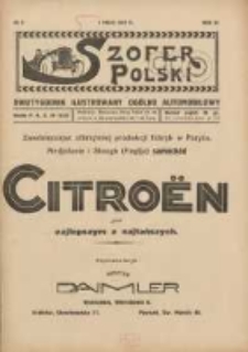 Szofer Polski: dwutygodnik ilustrowany ogólno automobilowy 1927.05.01 R.3 Nr9