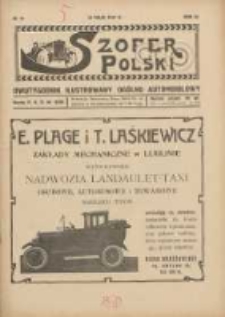 Szofer Polski: dwutygodnik ilustrowany og&oacute;lno automobilowy 1927.05.15 R.3 Nr10