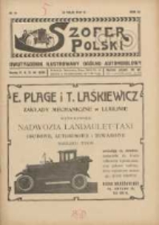 Szofer Polski: dwutygodnik ilustrowany ogólno automobilowy 1927.05.15 R.3 Nr10