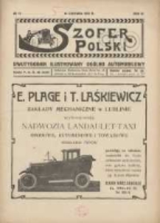 Szofer Polski: dwutygodnik ilustrowany ogólno automobilowy 1927.06.15 R.3 Nr12