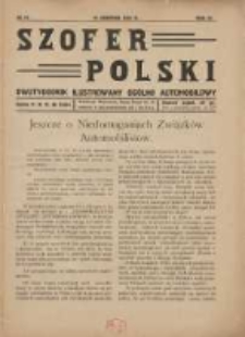 Szofer Polski: dwutygodnik ilustrowany ogólno automobilowy 1927.08.15 R.3 Nr16