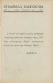 Strażnica Zachodnia: kwartalnik poświęcony sprawom Kresów Zachodnich 1931 lipiec/wrzesień R.10 Nr3