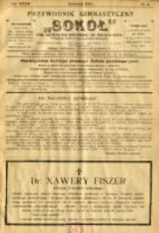 Przewodnik Gimnastyczny "Sokół": organ Związku Polskich Gimnastycznych Towarzystw Sokolich w Austryii 1918.04 R.35 Nr4