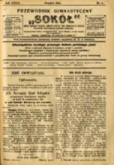 Przewodnik Gimnastyczny "Sokół": organ Związku Polskich Gimnastycznych Towarzystw Sokolich w Austryi 1912.08 R.32 Nr8