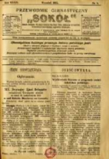 Przewodnik Gimnastyczny "Sokół": organ Związku Polskich Gimnastycznych Towarzystw Sokolich w Austryi 1912.09 R.32 Nr9