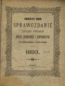 Dwudzieste drugie Sprawozdanie Związku Spółek Zarobkowych i Gospodarczych na Poznańskie i Prusy Zachodnie za rok 1893