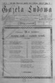 Gazeta Ludowa: pismo polsko-ewangelickie dla ludu mazurskiego. 1901.01.01 R.6 nr1