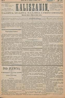 Kaliszanin: gazeta miasta Kalisza i jego okolic 1878.03.05 Nr19