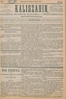 Kaliszanin: gazeta miasta Kalisza i jego okolic 1878.03.12 Nr21