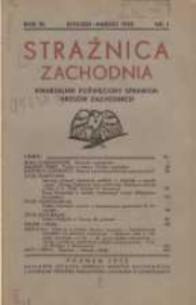Strażnica Zachodnia: kwartalnik poświęcony sprawom Kresów Zachodnich 1932 styczeń/marzec R.11 Nr1