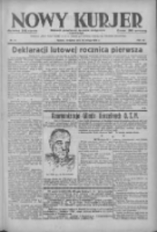 Nowy Kurjer: dziennik poświęcony sprawom politycznym i społecznym 1938.02.20 R.49 Nr41