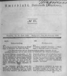 Amtsblatt der K&ouml;niglichen Preussischen Regierung zu Bromberg. 1840.04.10 No.15