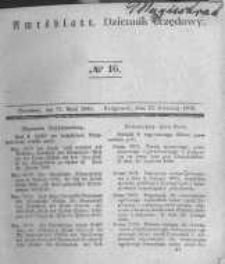 Amtsblatt der K&ouml;niglichen Preussischen Regierung zu Bromberg. 1840.04.17 No.16