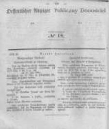 Oeffentlicher Anzeiger zum Amtsblatt No.14 der Königl. Preuss. Regierung zu Bromberg. 1840