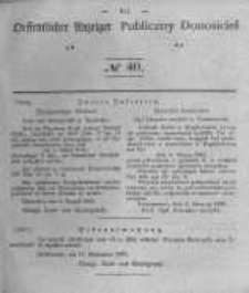 Oeffentlicher Anzeiger zum Amtsblatt No.40 der Königl. Preuss. Regierung zu Bromberg. 1840