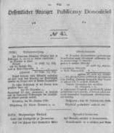 Oeffentlicher Anzeiger zum Amtsblatt No.45 der Königl. Preuss. Regierung zu Bromberg. 1840