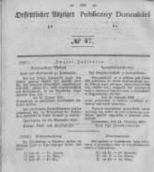 Oeffentlicher Anzeiger zum Amtsblatt No.47 der Königl. Preuss. Regierung zu Bromberg. 1840