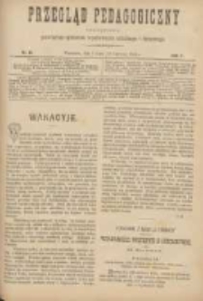 Przegląd Pedagogiczny:czasopismo poświęcone sprawom wychowania szkolnego i domowego 1888.07.01(06.19) R.7 Nr13