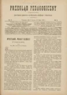 Przegląd Pedagogiczny:czasopismo poświęcone sprawom wychowania szkolnego i domowego 1889.06.01(05.20) R.8 Nr11