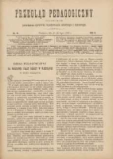 Przegląd Pedagogiczny:czasopismo poświęcone sprawom wychowania szkolnego i domowego 1889.07.15(03) R.8 Nr14