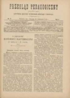 Przegląd Pedagogiczny:czasopismo poświęcone sprawom wychowania szkolnego i domowego 1889.11.01(10.20) R.8 Nr21