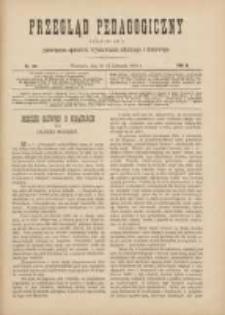 Przegląd Pedagogiczny:czasopismo poświęcone sprawom wychowania szkolnego i domowego 1889.11.15(03) R.8 Nr22