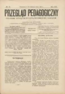 Przegląd Pedagogiczny:czasopismo poświęcone sprawom wychowania szkolnego i domowego 1902.07.01(06.18) R.21 Nr13