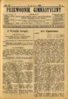 Przewodnik Gimnastyczny "Sokół": organ Związku Polskich Gimnastycznych Towarzystw Sokolich 1900.07 R.20 Nr7