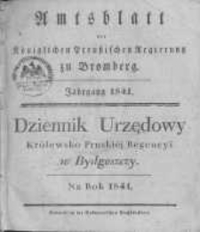 Amtsblatt der Königlichen Preussischen Regierung zu Bromberg. 1841.01.01 No.1
