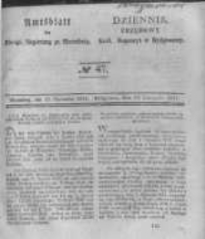 Amtsblatt der Königlichen Preussischen Regierung zu Bromberg. 1841.11.19 No.47