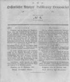 Oeffentlicher Anzeiger zum Amtsblatt No.4 der K&ouml;nigl. Preuss. Regierung zu Bromberg. 1841