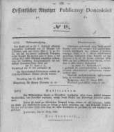 Oeffentlicher Anzeiger zum Amtsblatt No.16 der K&ouml;nigl. Preuss. Regierung zu Bromberg. 1841