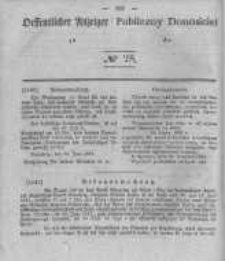 Oeffentlicher Anzeiger zum Amtsblatt No.28 der K&ouml;nigl. Preuss. Regierung zu Bromberg. 1841