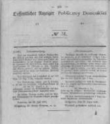 Oeffentlicher Anzeiger zum Amtsblatt No.31 der Königl. Preuss. Regierung zu Bromberg. 1841