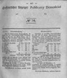 Oeffentlicher Anzeiger zum Amtsblatt No.34 der K&ouml;nigl. Preuss. Regierung zu Bromberg. 1841