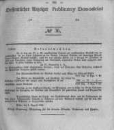 Oeffentlicher Anzeiger zum Amtsblatt No.36 der K&ouml;nigl. Preuss. Regierung zu Bromberg. 1841