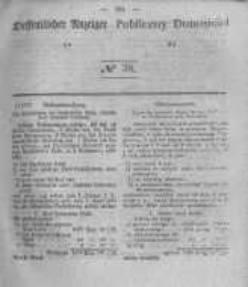 Oeffentlicher Anzeiger zum Amtsblatt No.38 der K&ouml;nigl. Preuss. Regierung zu Bromberg. 1841