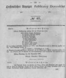 Oeffentlicher Anzeiger zum Amtsblatt No.40 der Königl. Preuss. Regierung zu Bromberg. 1841