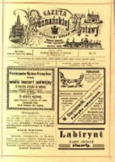 Gazeta Poznańskiej Wystawy : oficyalny organ Prowincyonalnej Wystawy Przemysłowej. 1895 nr17