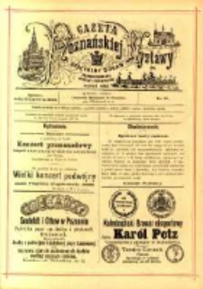 Gazeta Poznańskiej Wystawy : oficyalny organ Prowincyonalnej Wystawy Przemysłowej. 1895 nr21