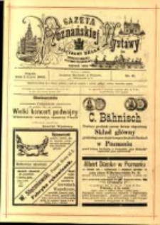 Gazeta Poznańskiej Wystawy : oficyalny organ Prowincyonalnej Wystawy Przemysłowej. 1895 nr41