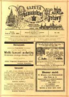 Gazeta Poznańskiej Wystawy : oficyalny organ Prowincyonalnej Wystawy Przemysłowej. 1895 nr46
