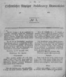 Oeffentlicher Anzeiger zum Amtsblatt No.3 der Königl. Preuss. Regierung zu Bromberg. 1842