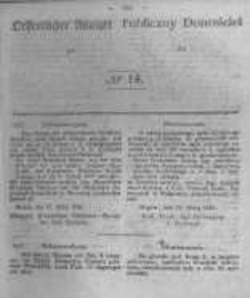 Oeffentlicher Anzeiger zum Amtsblatt No.14 der Königl. Preuss. Regierung zu Bromberg. 1842