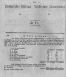 Oeffentlicher Anzeiger zum Amtsblatt No.17 der Königl. Preuss. Regierung zu Bromberg. 1842
