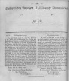 Oeffentlicher Anzeiger zum Amtsblatt No.24 der Königl. Preuss. Regierung zu Bromberg. 1842